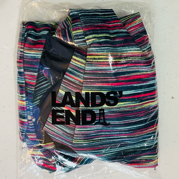 Lands' End V-Neck Racerback One-Piece Swimsuit - Picture 4 of 5